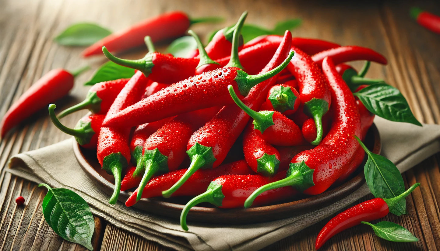 Hot red Cayenne peppers/100g