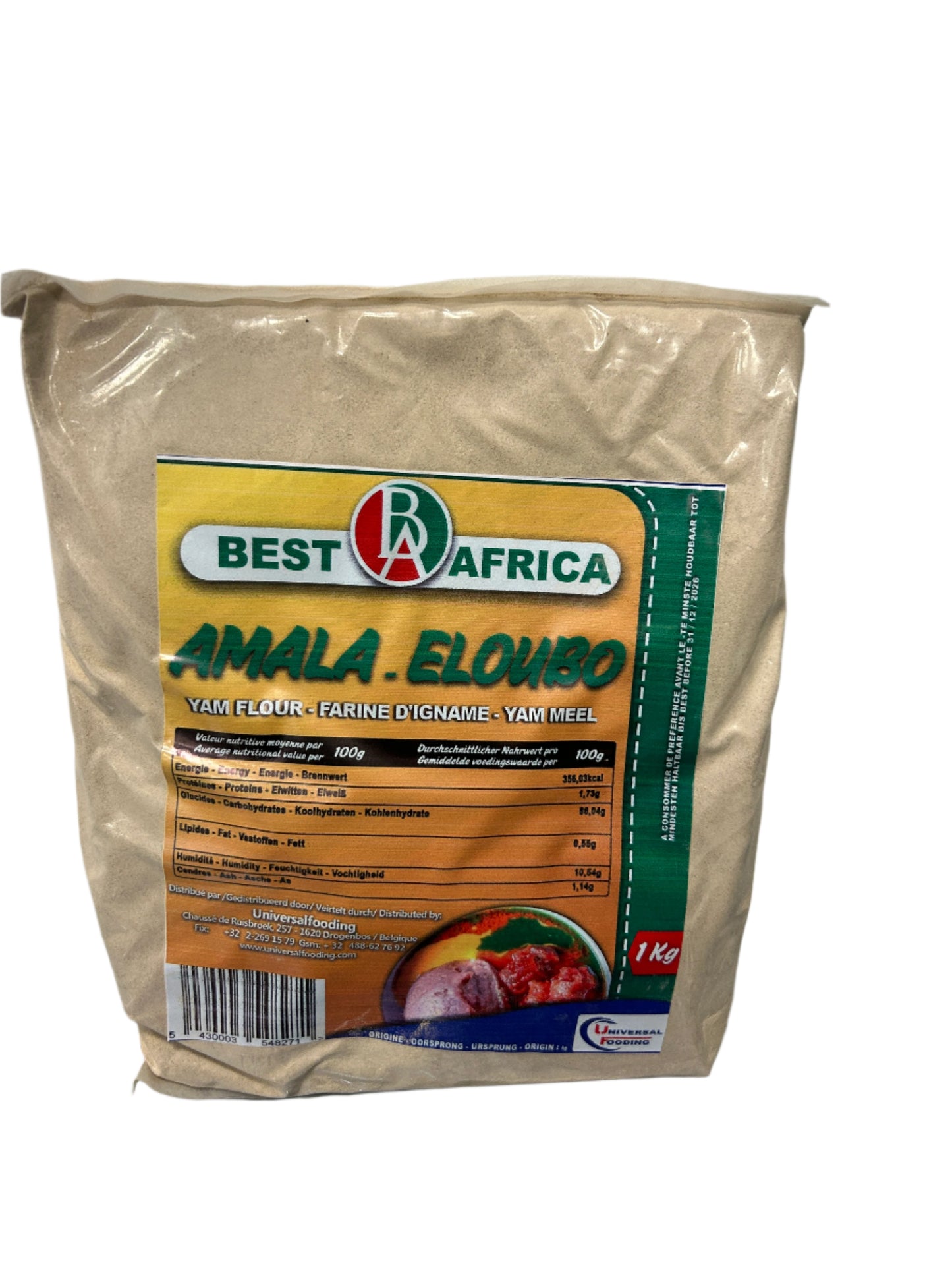 AMALA ELOUBO YAM FLOUR 1 KG (Best Africa)