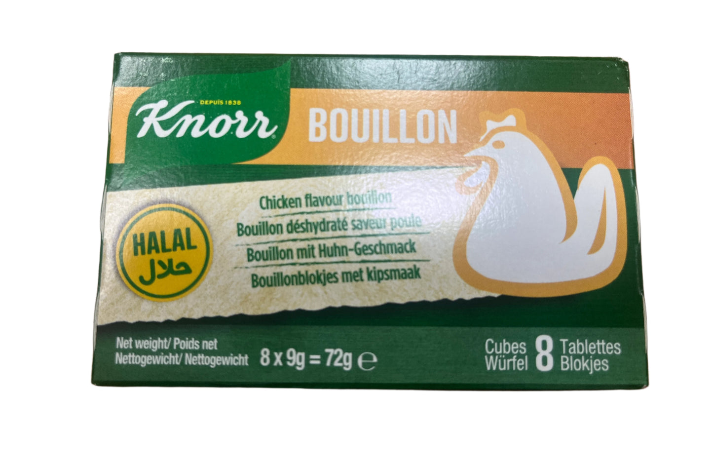 Knorr chicken cube 8x9g = 72g