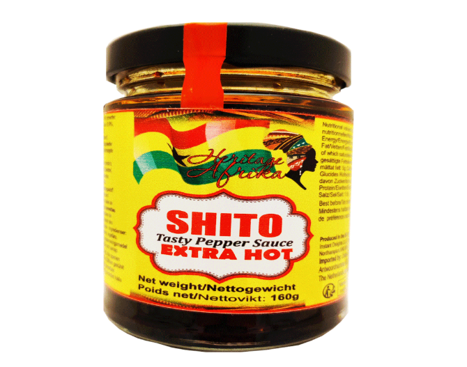 Shito Tasty Pepper Sauce Hot 160g - Heritage Afrika