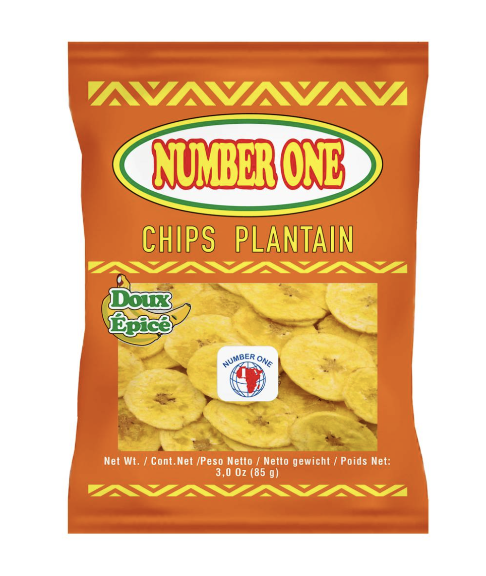 Number one chips plantain spicy 85g