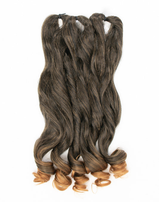 FRENCH CURL Hair Extensions Color T1B/27 For Braiding - FEME SYN URBAN BRAID