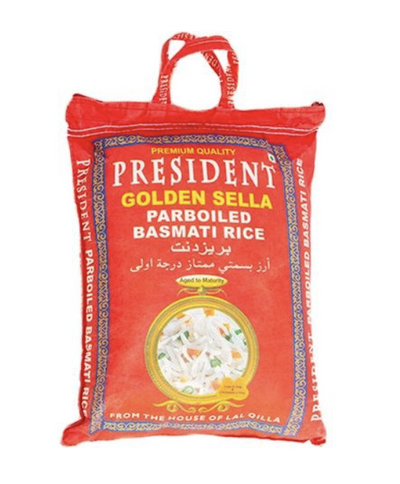 Basmati Rice Golden Sella 5KG PRESIDENT