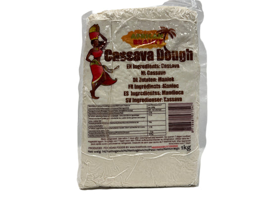 OBA African Store Cassava Dough, paruošta tapijokų tešla, vakuumuota, maniojokų tešla paruošta naudojimui