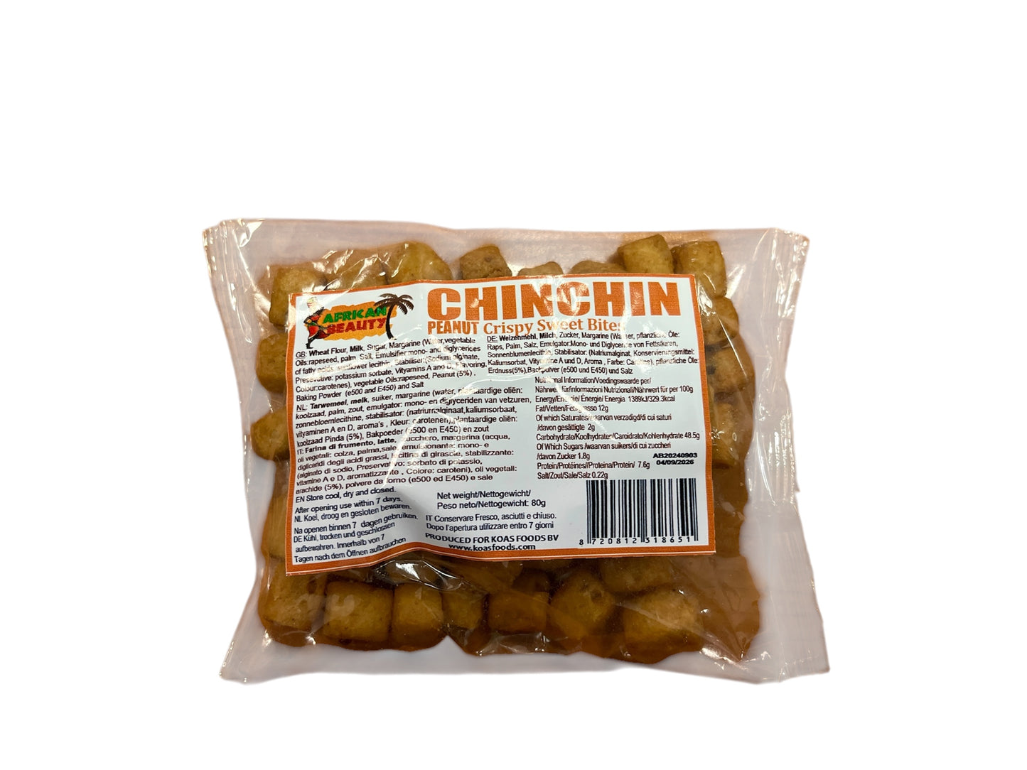 Chin Chin with Peanut 80g - African Beauty