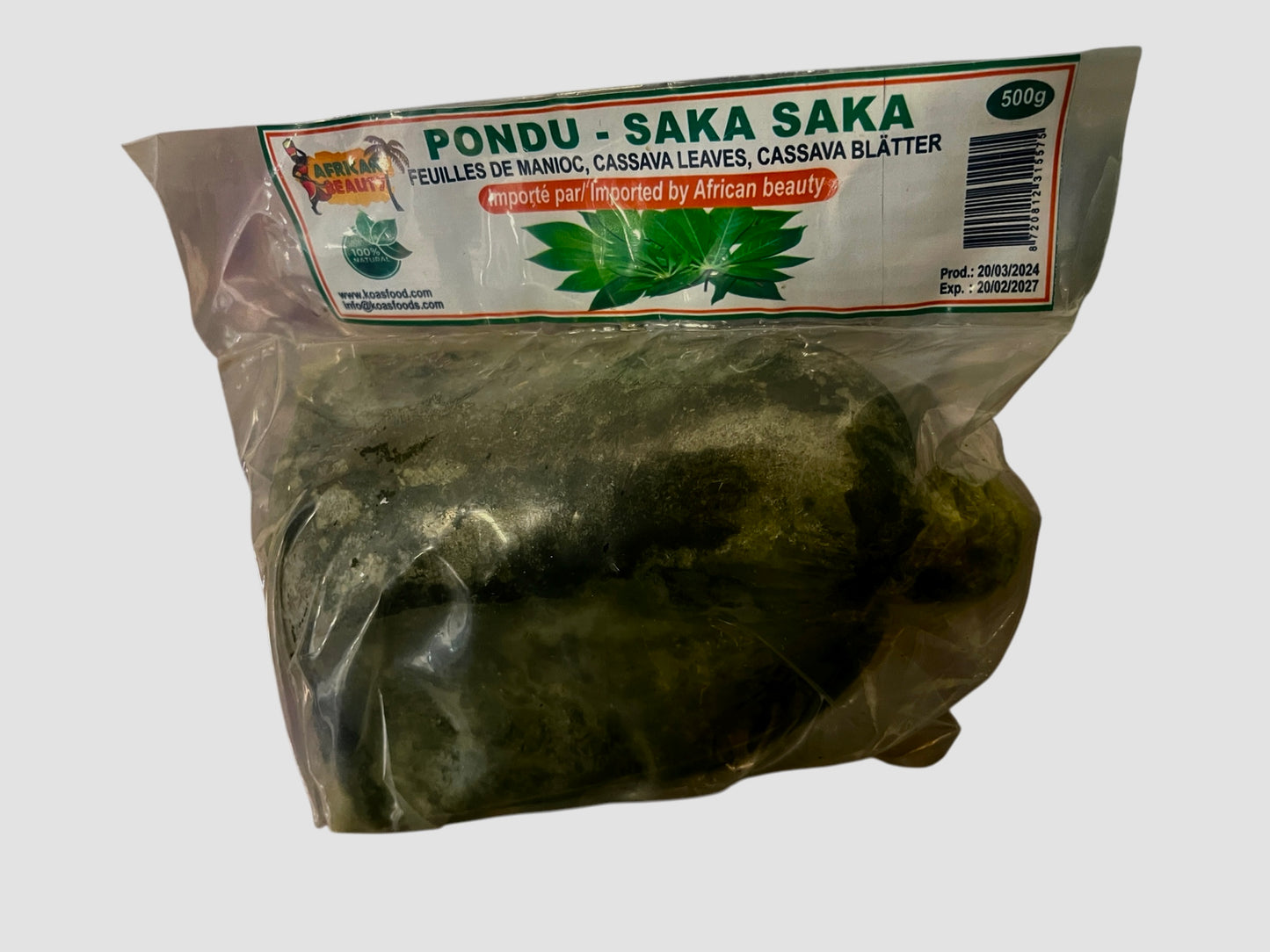 Frozen cassava leaves Pondu 500g- African Beauty