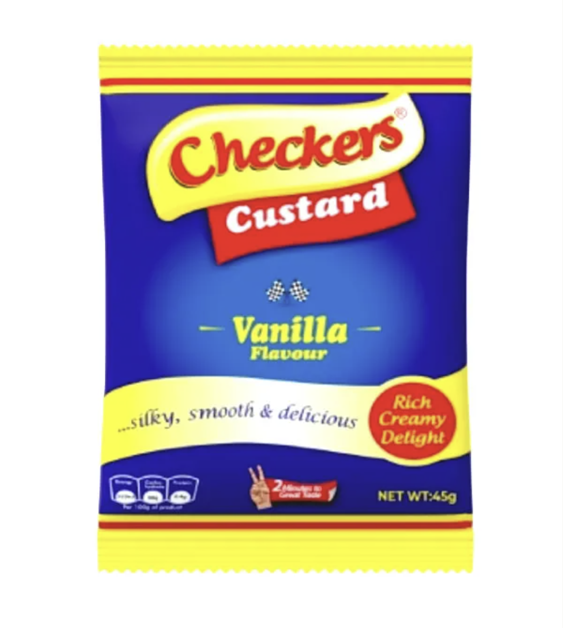 Checkers 3 In 1 Breakfast Vanilla Custard Sachet 45g