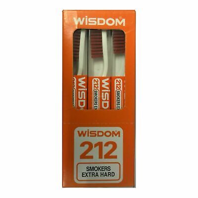 Original Wisdom 212 Smokers Extra Hard Brown Bristle Toothbrush(Orange)